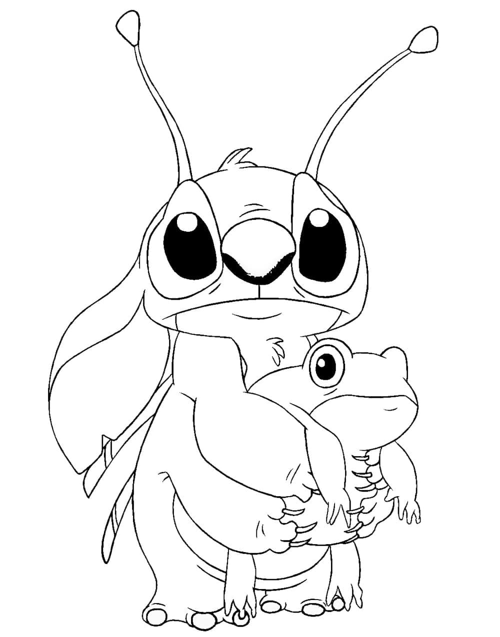 194+ Stitch with Glasses Coloring Page Printable 126