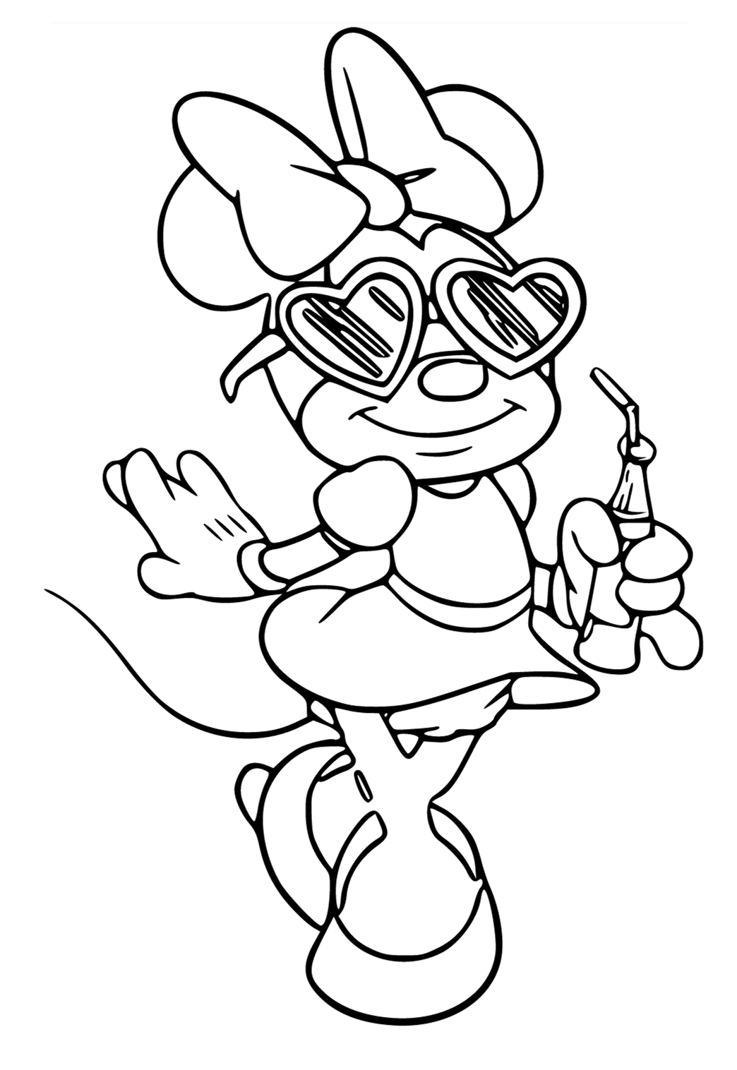 194+ Stitch with Glasses Coloring Page Printable 156