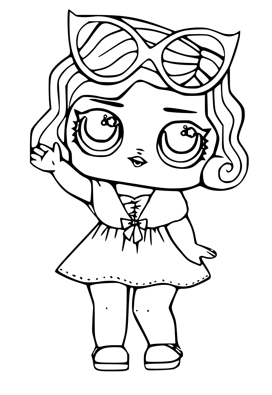 194+ Stitch with Glasses Coloring Page Printable 159