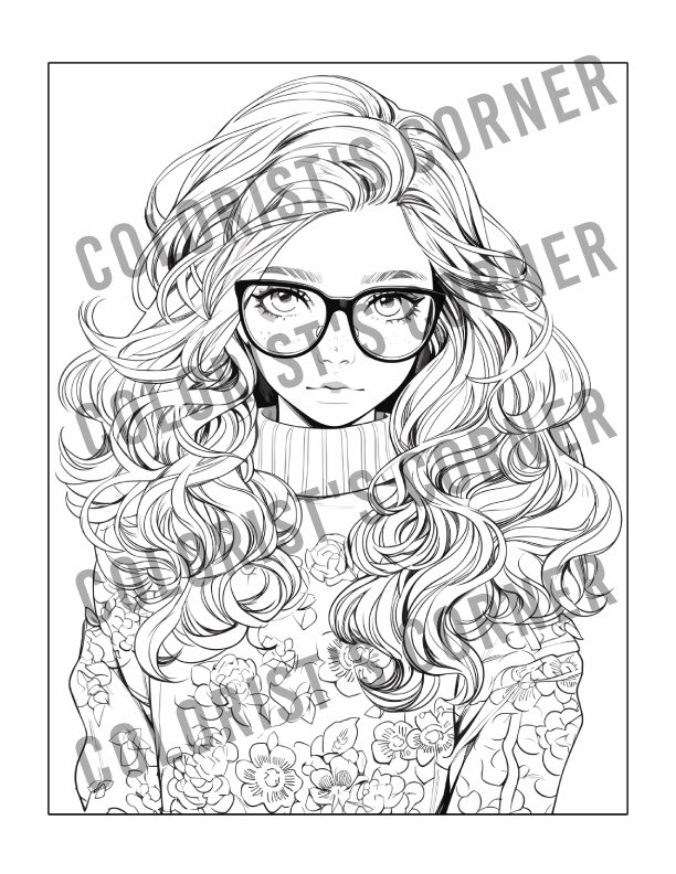 194+ Stitch with Glasses Coloring Page Printable 34