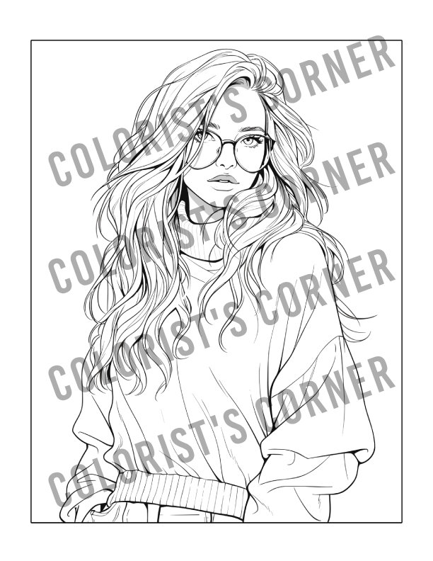 194+ Stitch with Glasses Coloring Page Printable 36