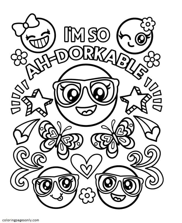 194+ Stitch with Glasses Coloring Page Printable 37