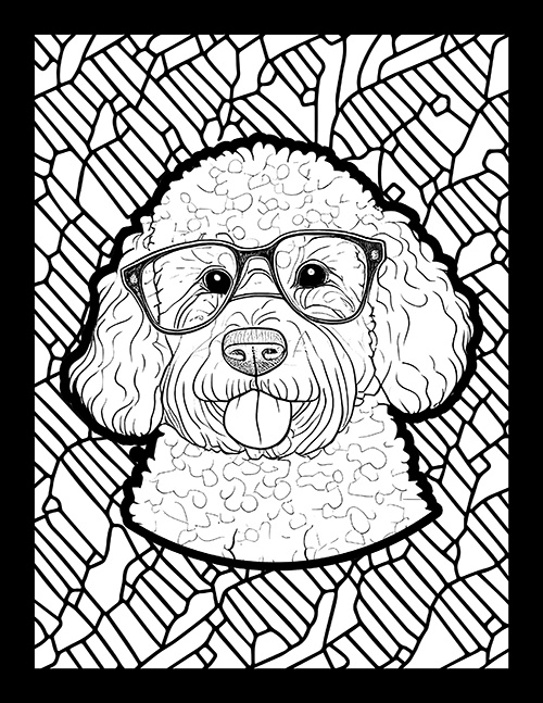 194+ Stitch with Glasses Coloring Page Printable 8