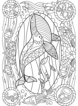 198 Dolphin Coloring Pages Free Printable 1