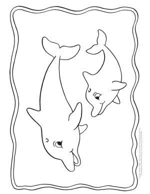 198 Dolphin Coloring Pages Free Printable 10