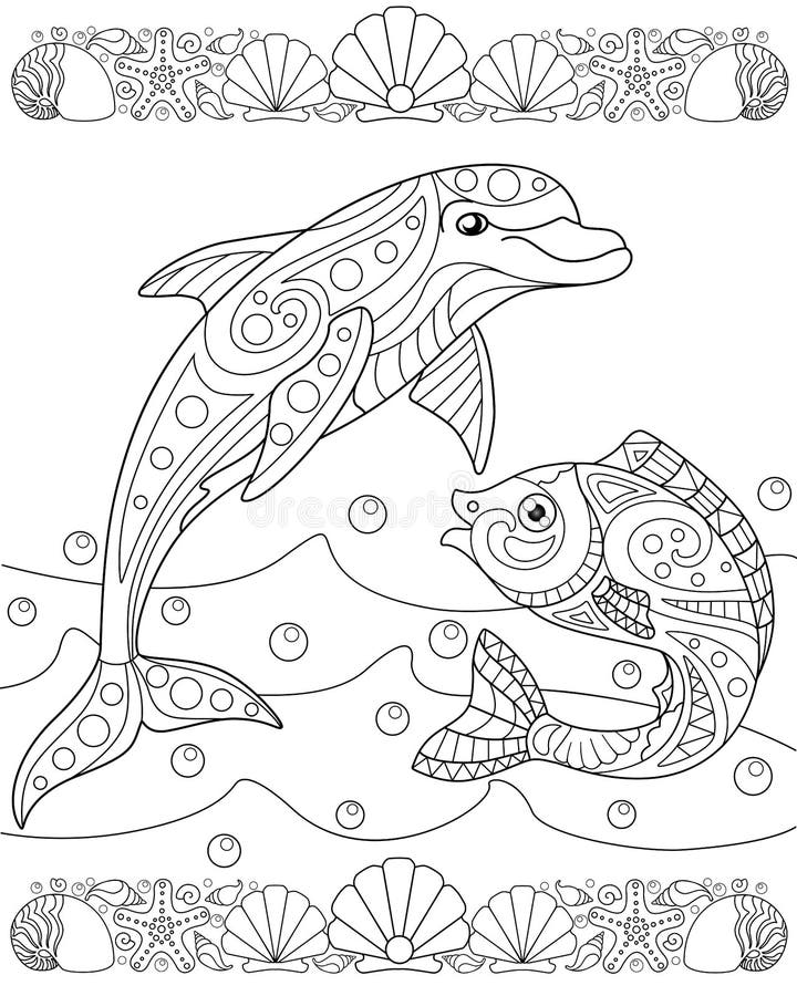 198 Dolphin Coloring Pages Free Printable 100