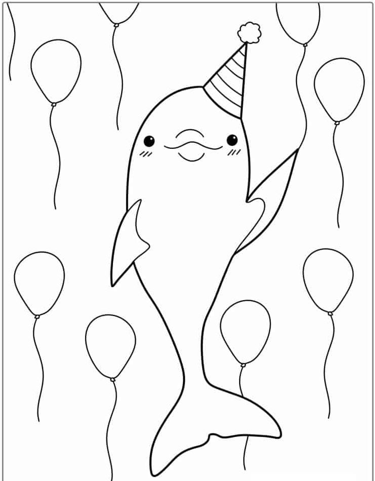 198 Dolphin Coloring Pages Free Printable 107