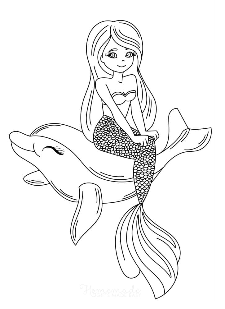 198 Dolphin Coloring Pages Free Printable 113