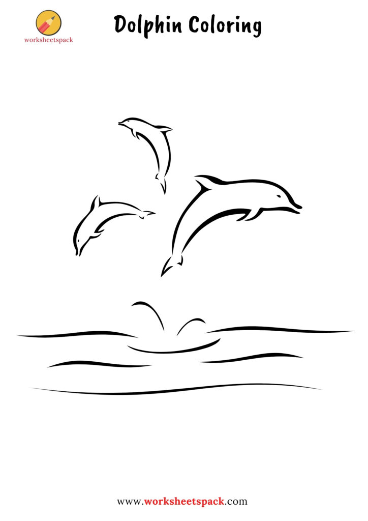 198 Dolphin Coloring Pages Free Printable 116