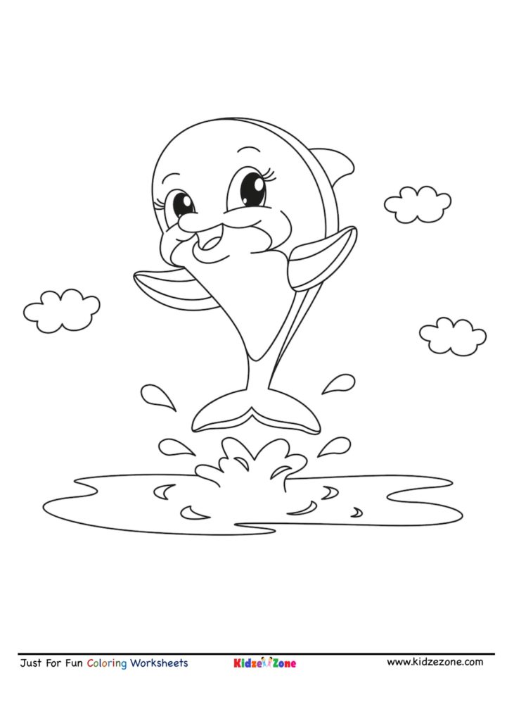 198 Dolphin Coloring Pages Free Printable 120