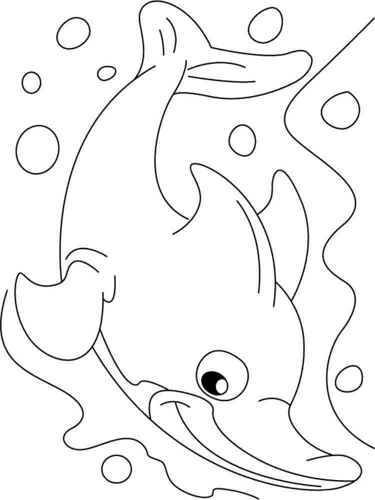 198 Dolphin Coloring Pages Free Printable 121