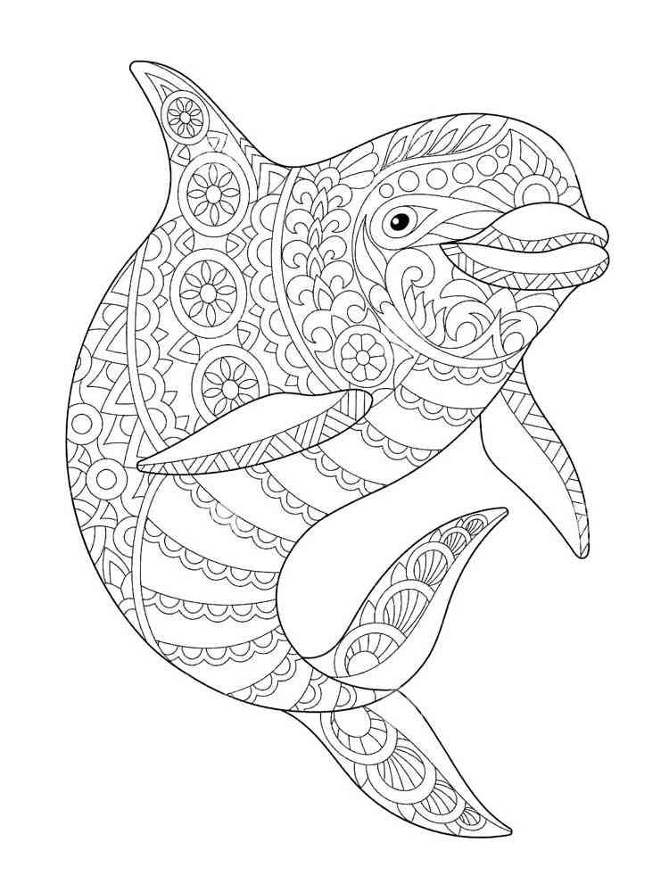 198 Dolphin Coloring Pages Free Printable 123