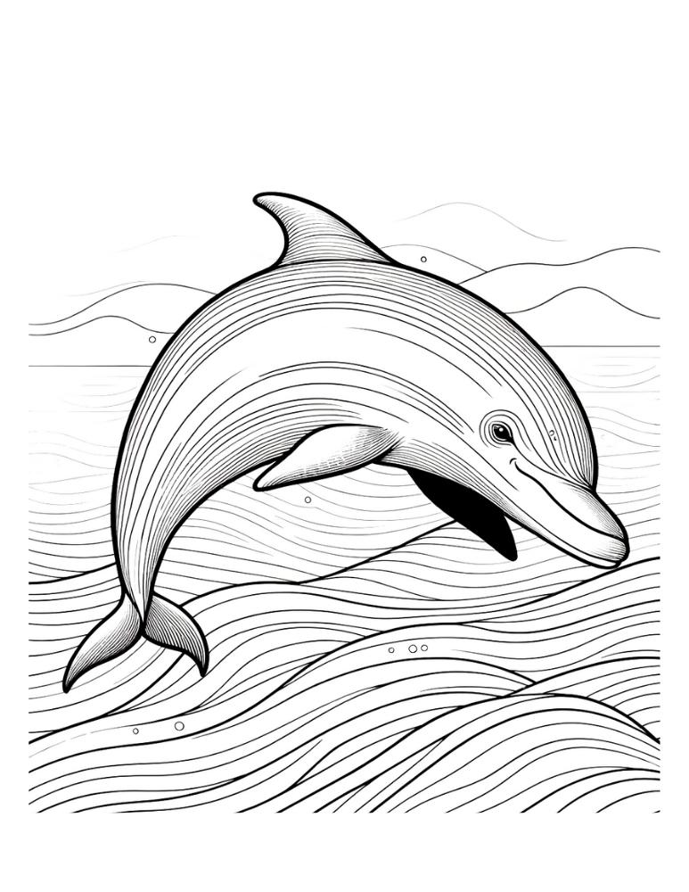 198 Dolphin Coloring Pages Free Printable 127