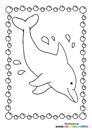 198 Dolphin Coloring Pages Free Printable 13