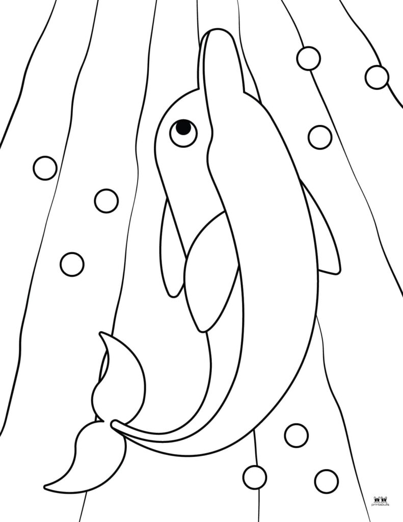 198 Dolphin Coloring Pages Free Printable 144