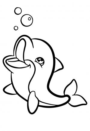 198 Dolphin Coloring Pages Free Printable 15