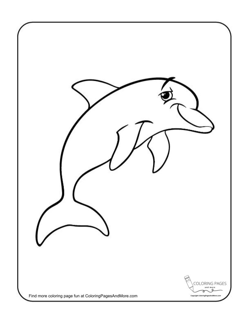 198 Dolphin Coloring Pages Free Printable 161