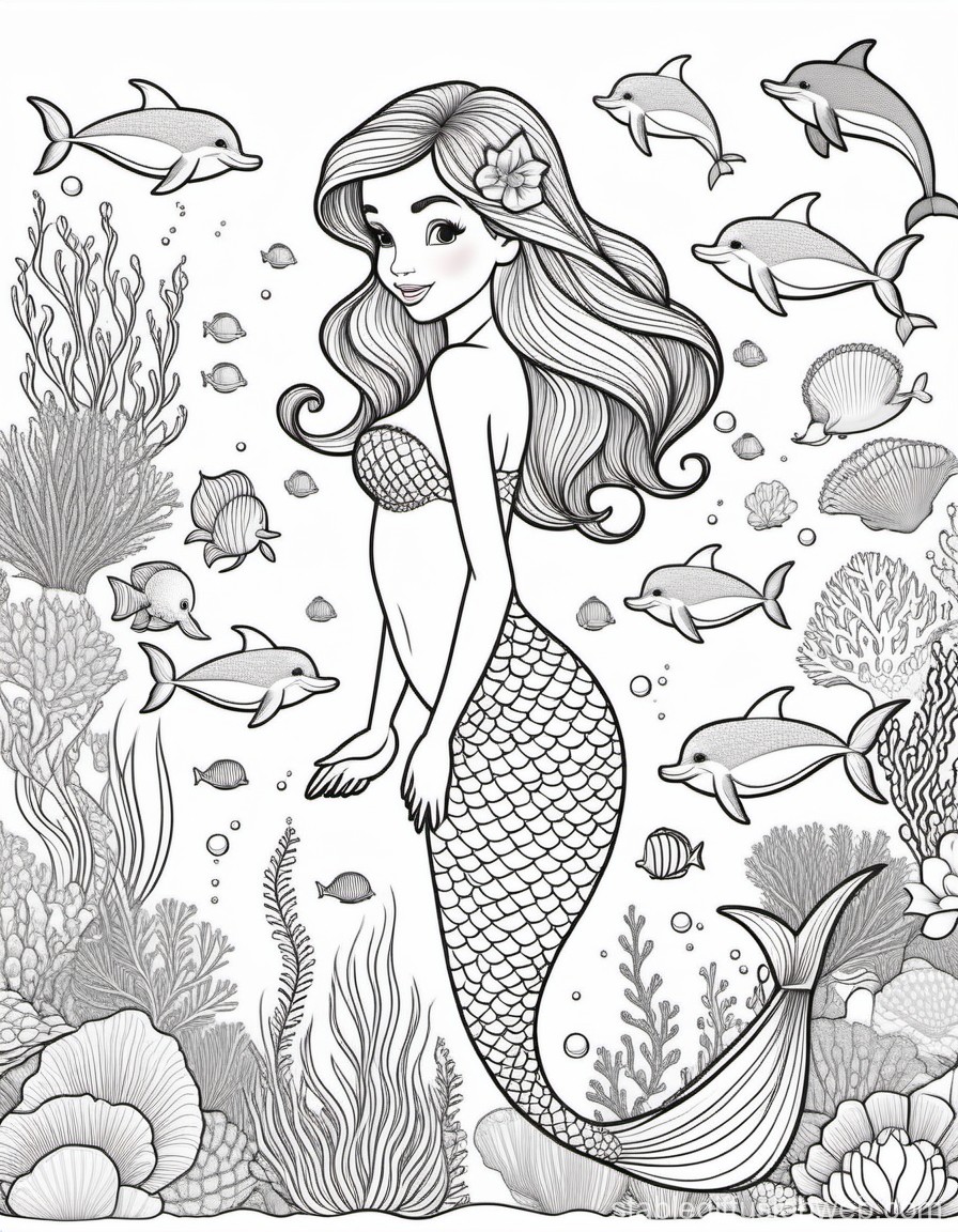 198 Dolphin Coloring Pages Free Printable 164