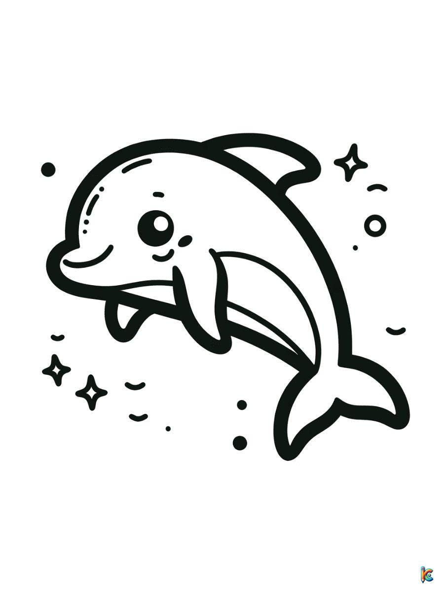 198 Dolphin Coloring Pages Free Printable 165