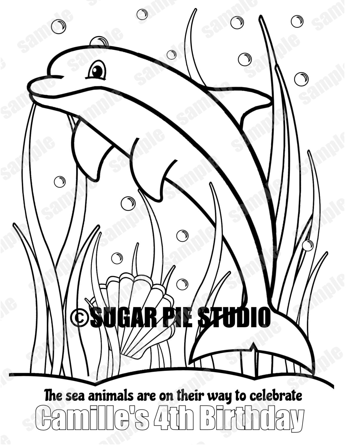 198 Dolphin Coloring Pages Free Printable 172