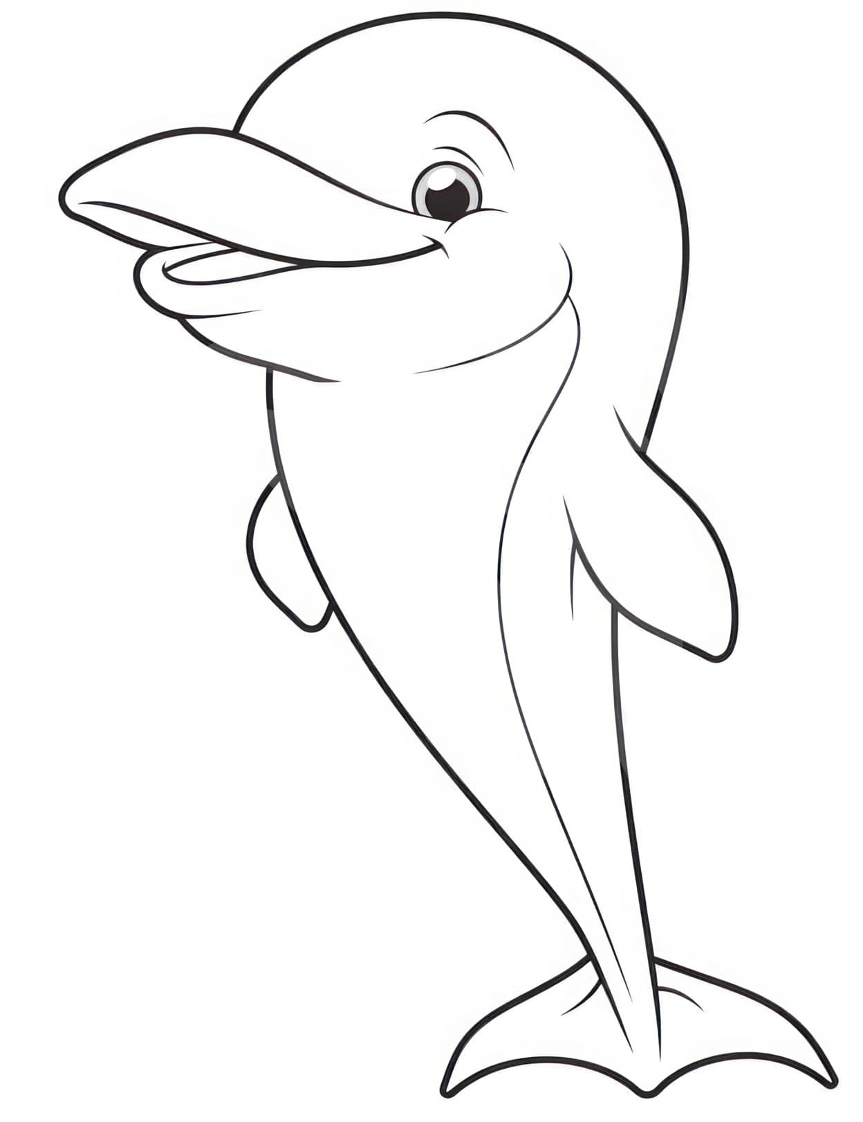 198 Dolphin Coloring Pages Free Printable 175