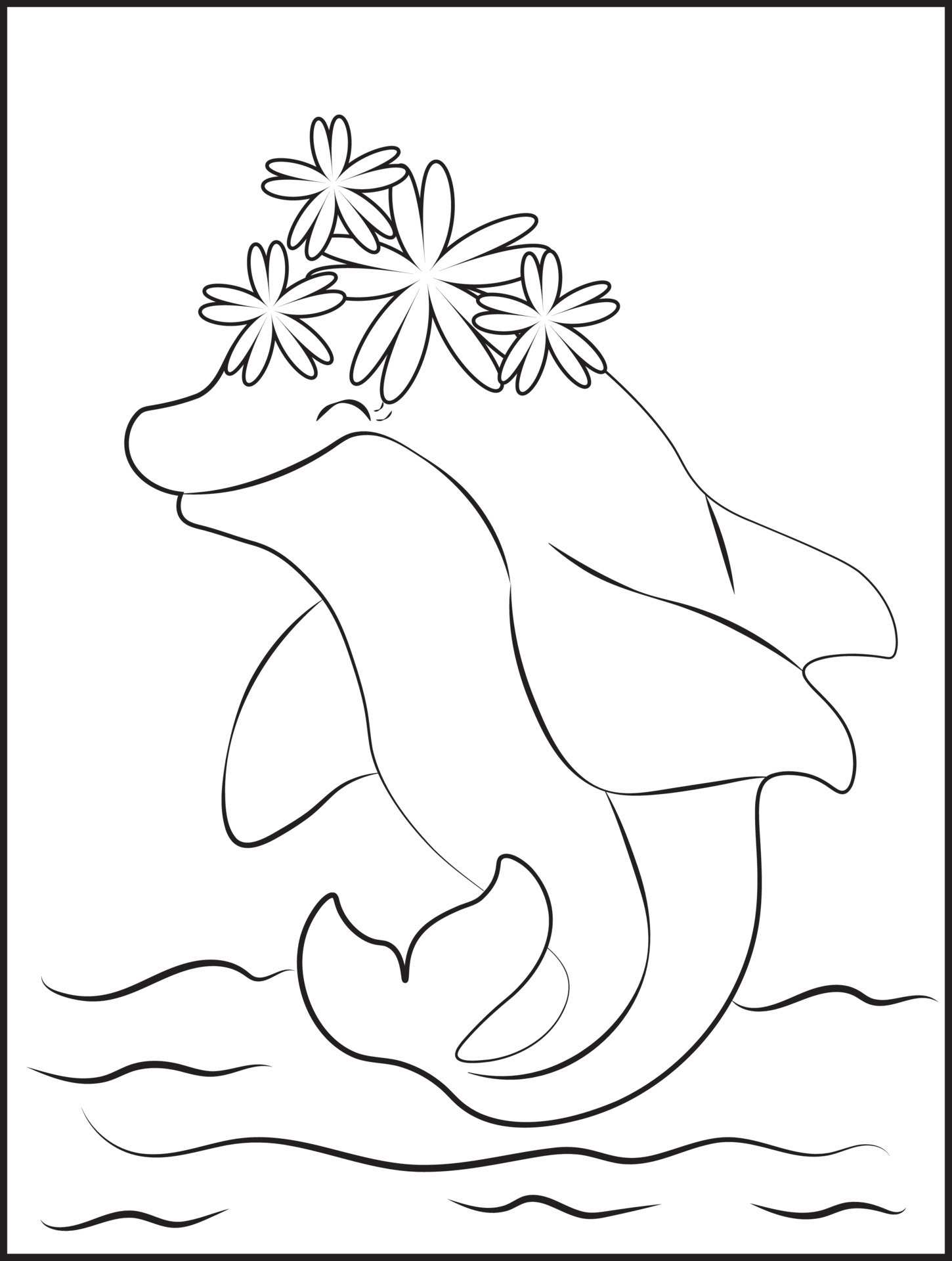 198 Dolphin Coloring Pages Free Printable 179