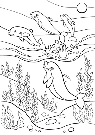 198 Dolphin Coloring Pages Free Printable 18