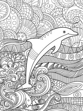 198 Dolphin Coloring Pages Free Printable 4