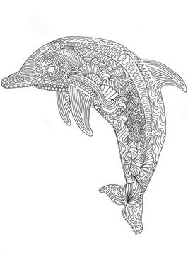 198 Dolphin Coloring Pages Free Printable 5