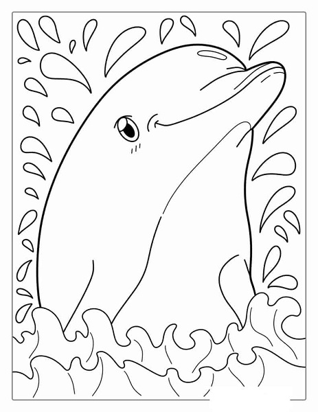 198 Dolphin Coloring Pages Free Printable 52