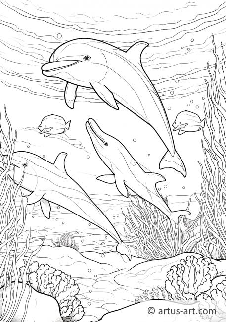 198 Dolphin Coloring Pages Free Printable 56