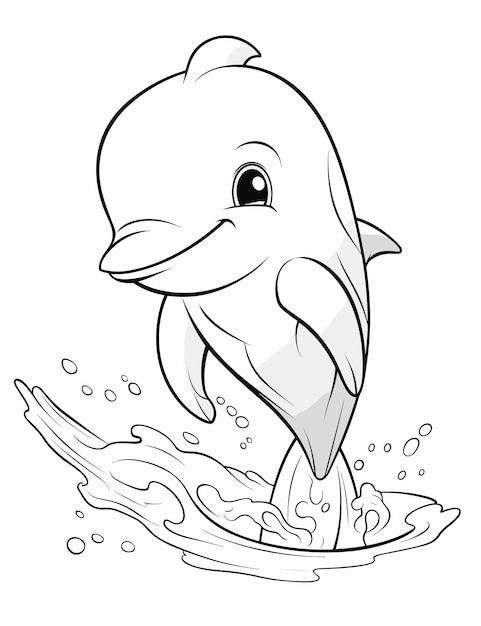 198 Dolphin Coloring Pages Free Printable 58