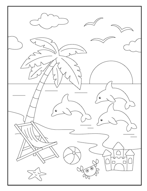 198 Dolphin Coloring Pages Free Printable 59