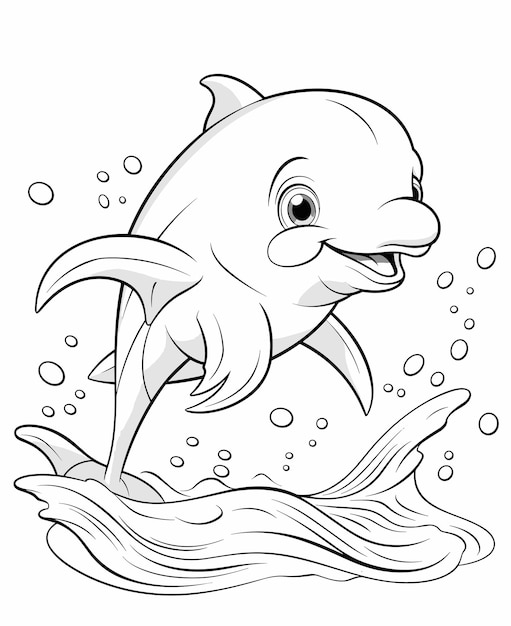 198 Dolphin Coloring Pages Free Printable 64