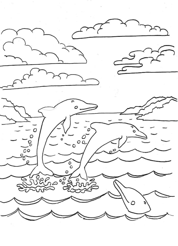 198 Dolphin Coloring Pages Free Printable 71