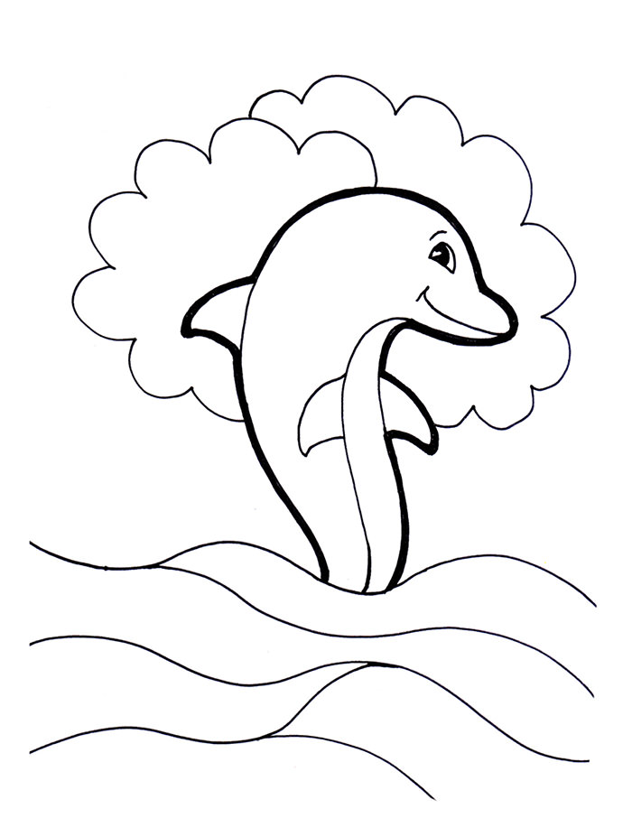 198 Dolphin Coloring Pages Free Printable 99