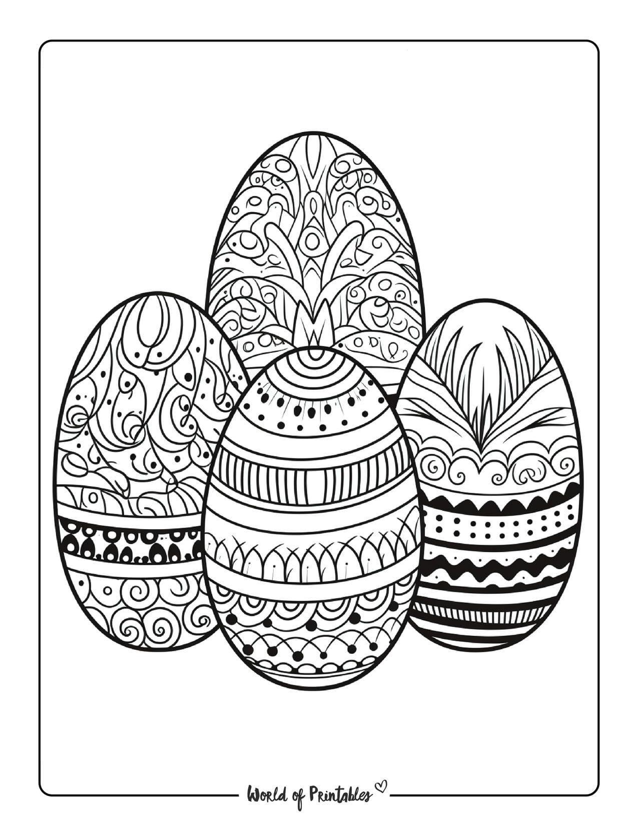 199 Egg Printable Coloring Pages 109