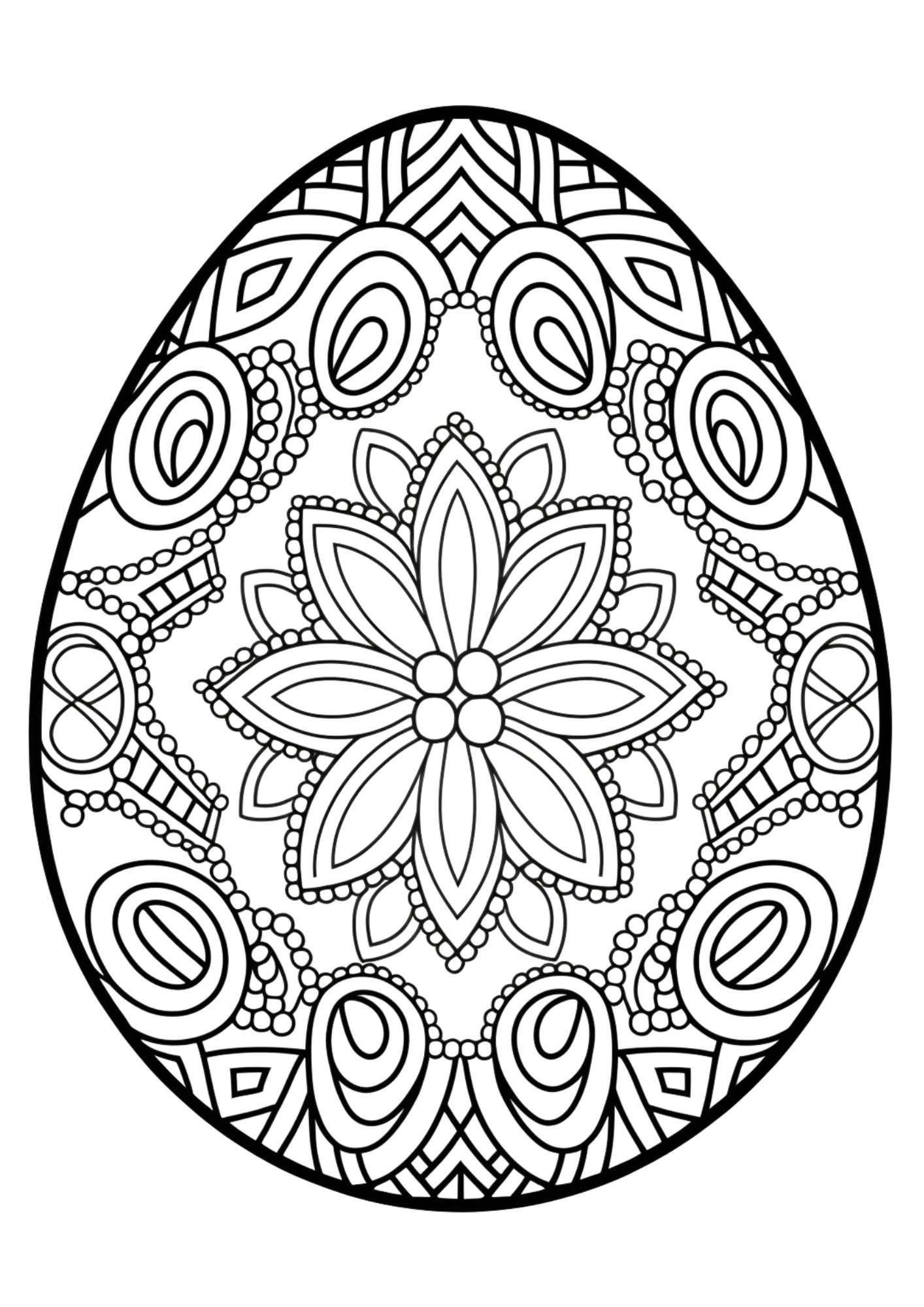 199 Egg Printable Coloring Pages 125