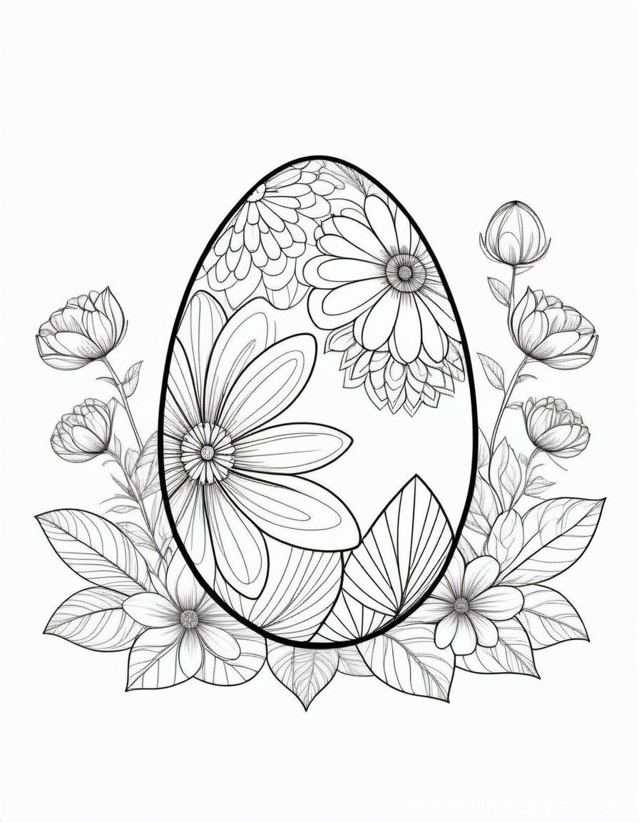 199 Egg Printable Coloring Pages 128