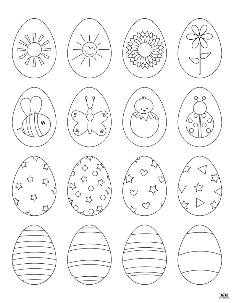 199 Egg Printable Coloring Pages 15