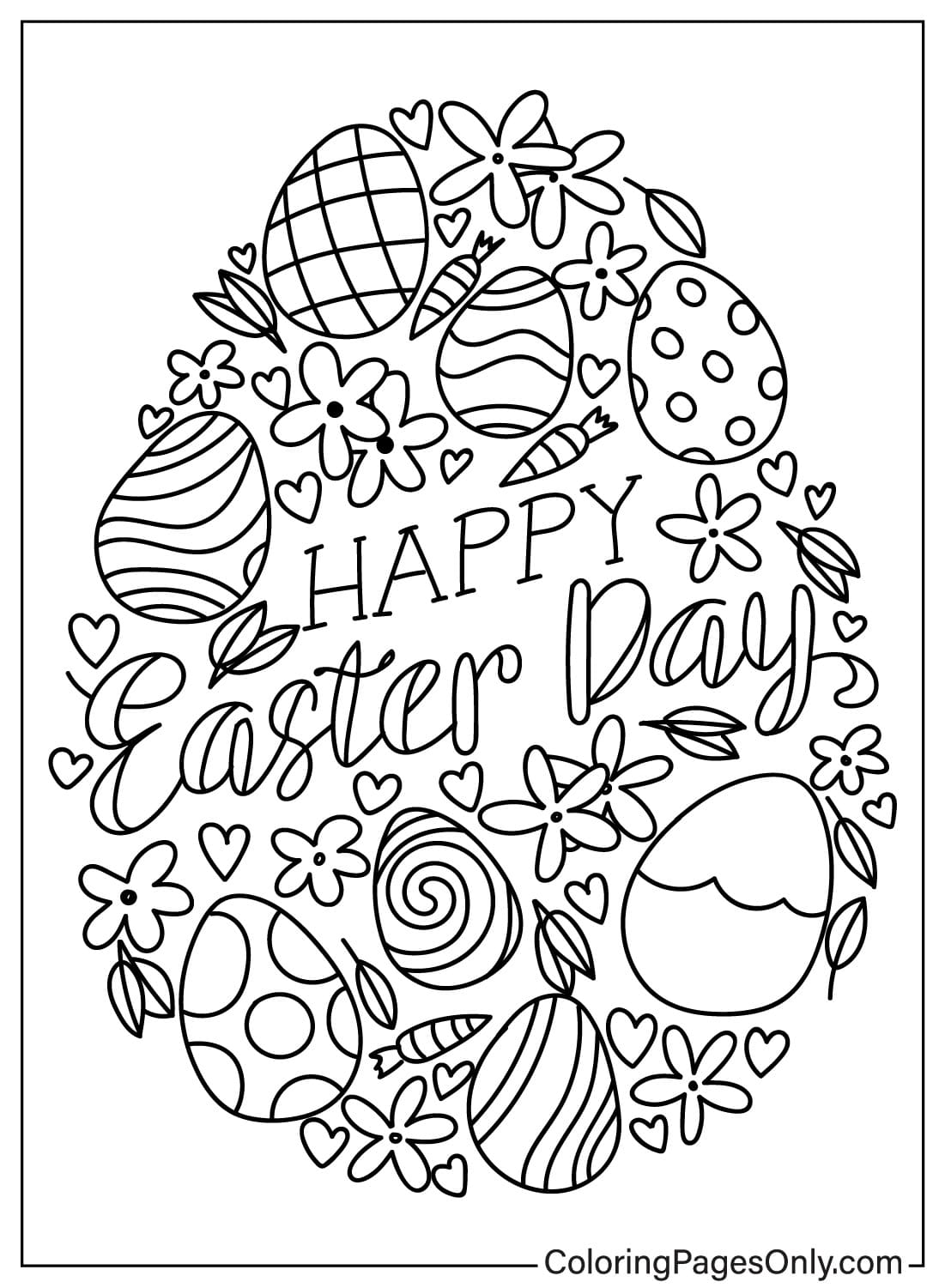 199 Egg Printable Coloring Pages 159