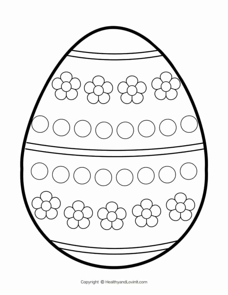 199 Egg Printable Coloring Pages 18