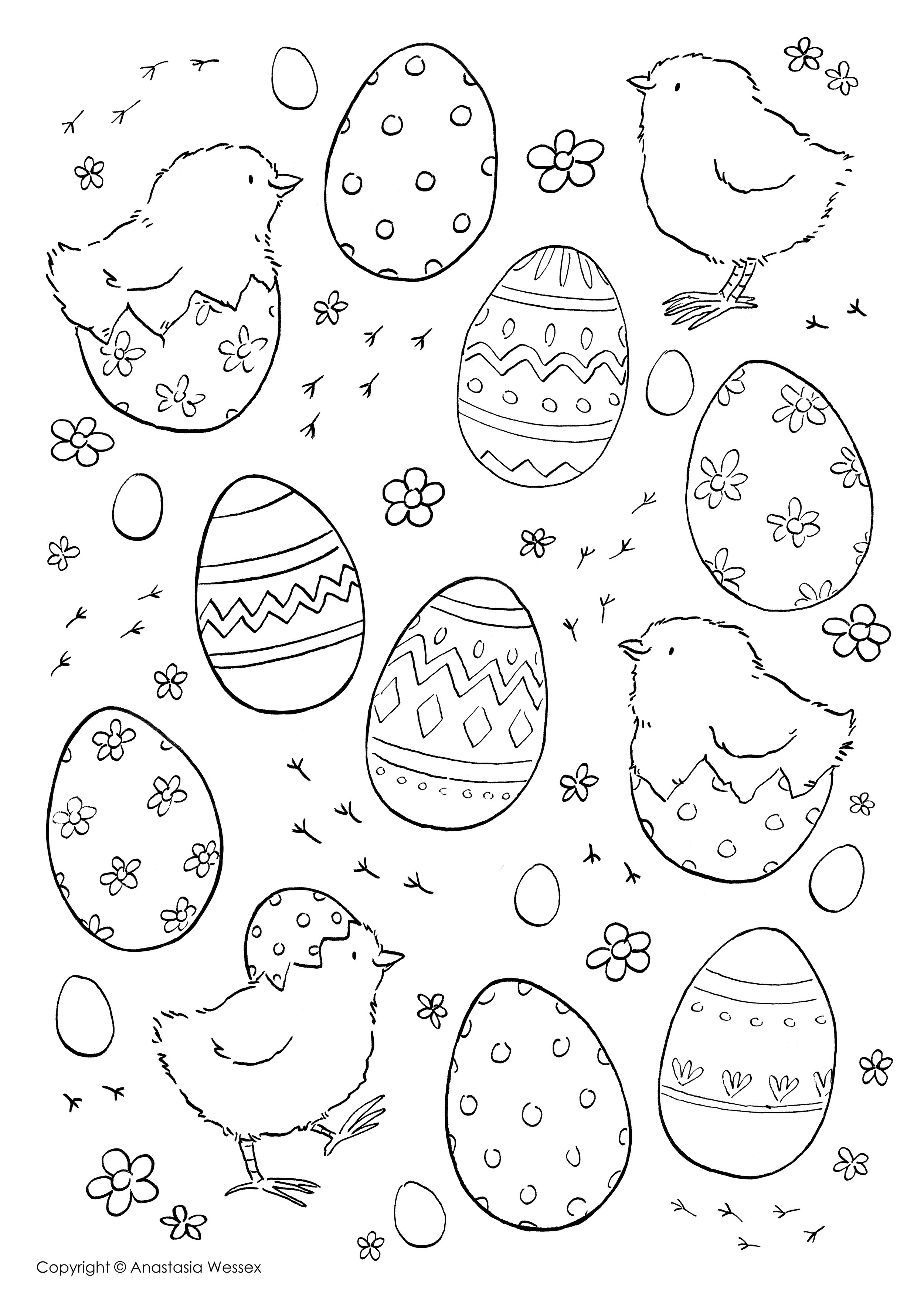 199 Egg Printable Coloring Pages 194