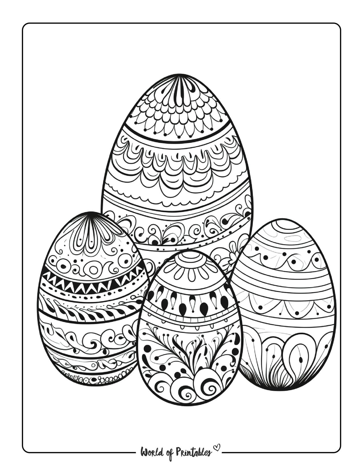 199 Egg Printable Coloring Pages 25