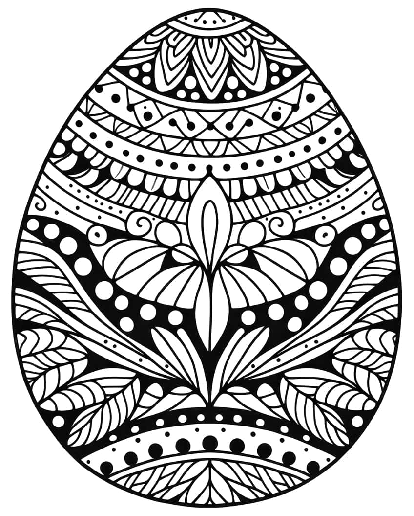 199 Egg Printable Coloring Pages 38