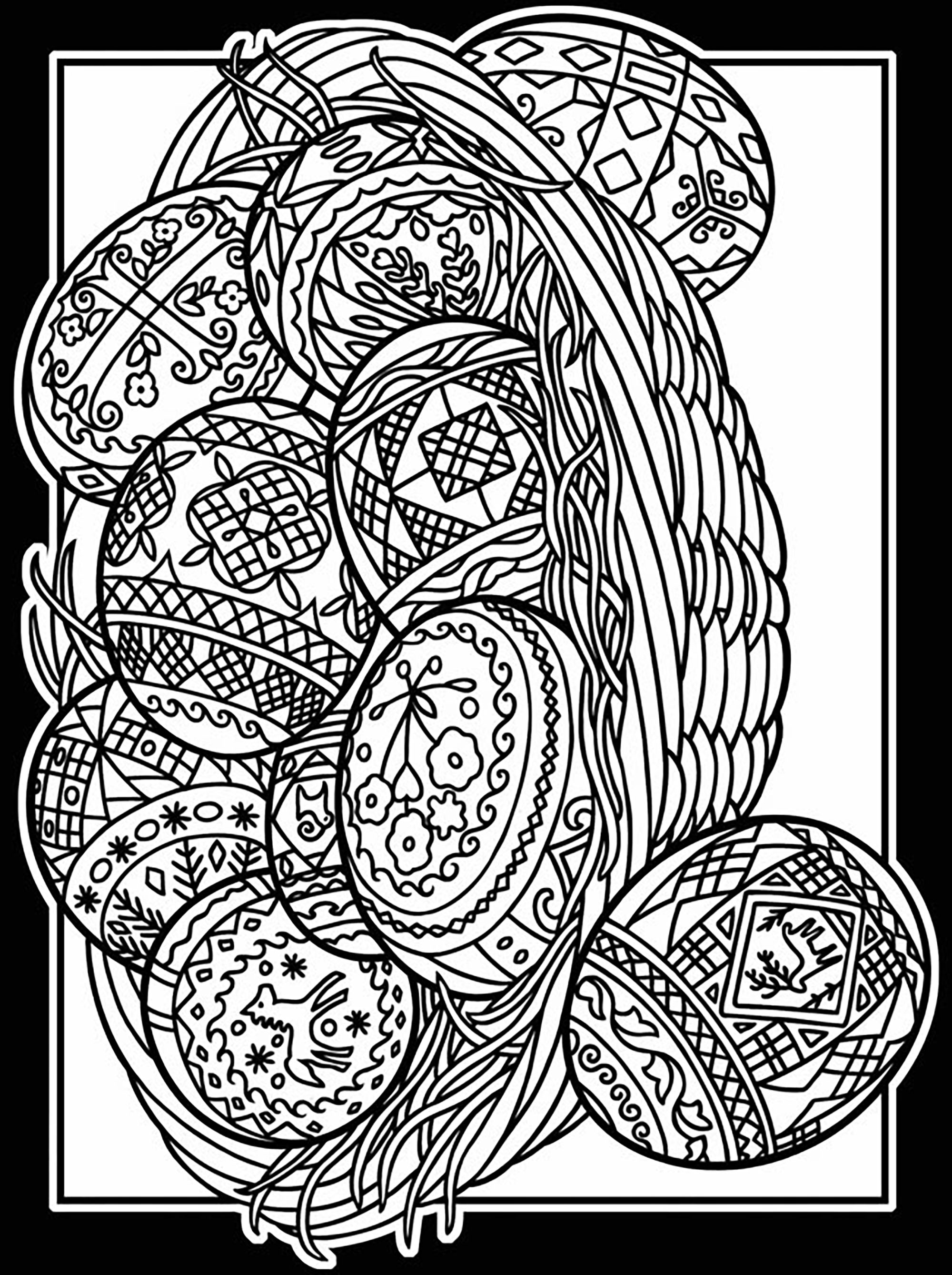 199 Egg Printable Coloring Pages 49