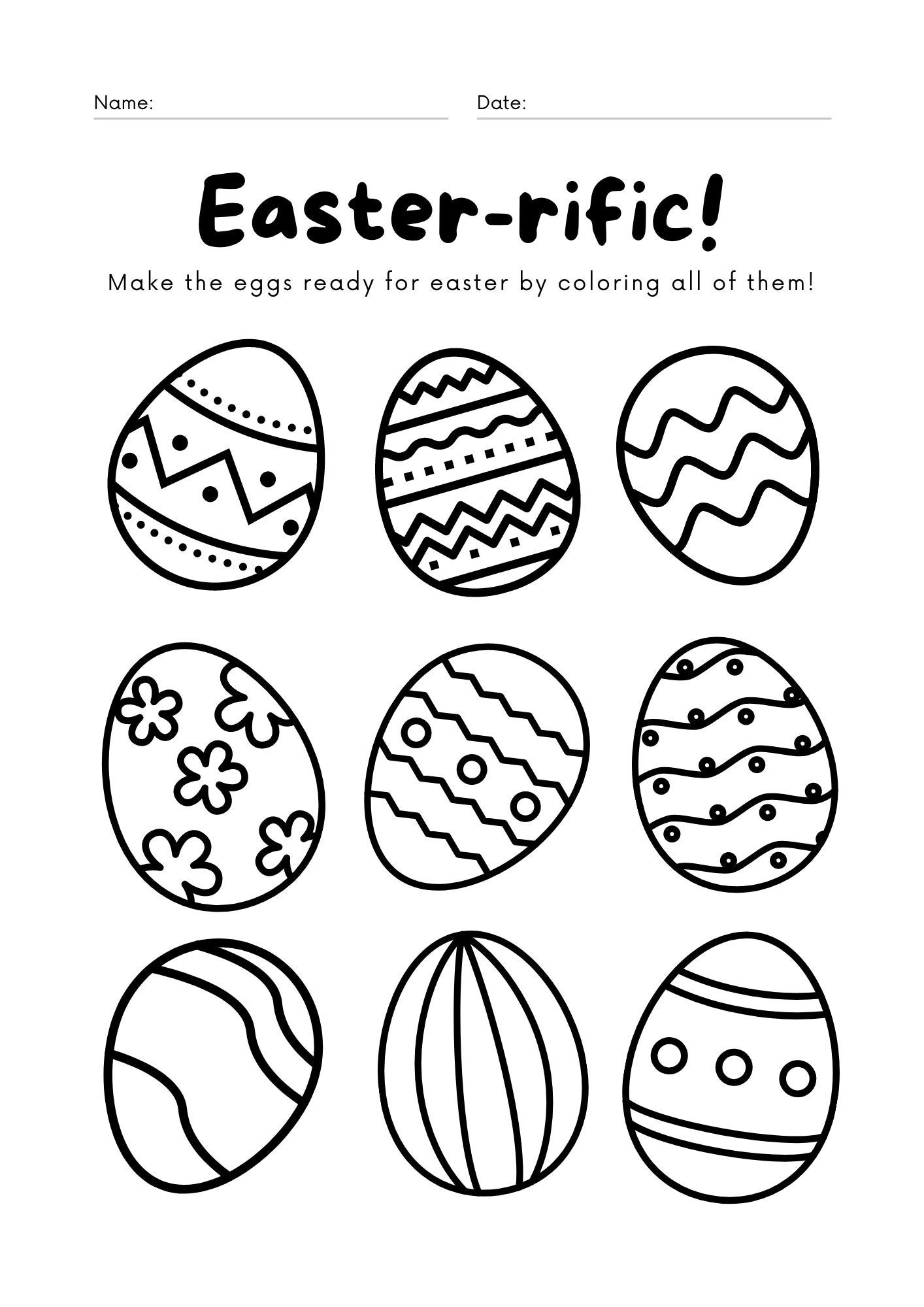 199 Egg Printable Coloring Pages 76