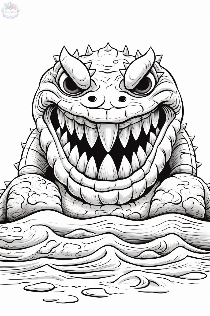 199+ Monsters Coloring Pages 1