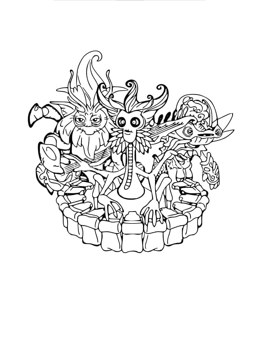 199+ Monsters Coloring Pages 100