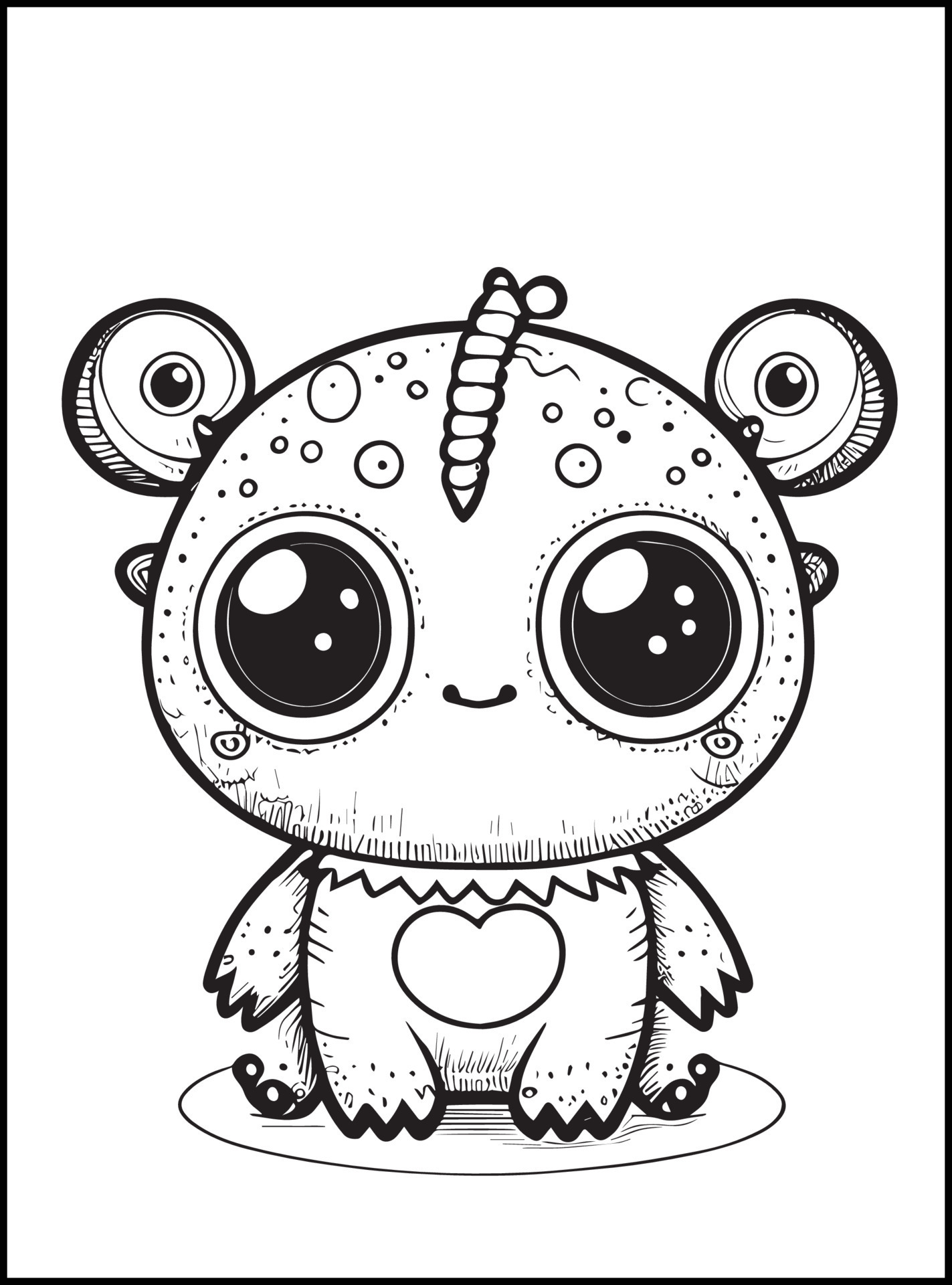 199+ Monsters Coloring Pages 11